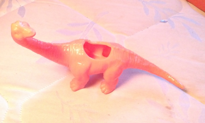 ORANGE BRONTOSAURUS PLANTER