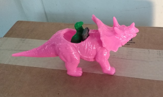 TRICERATOPS PLANTER WITH EL CIGARRAL RIDERS