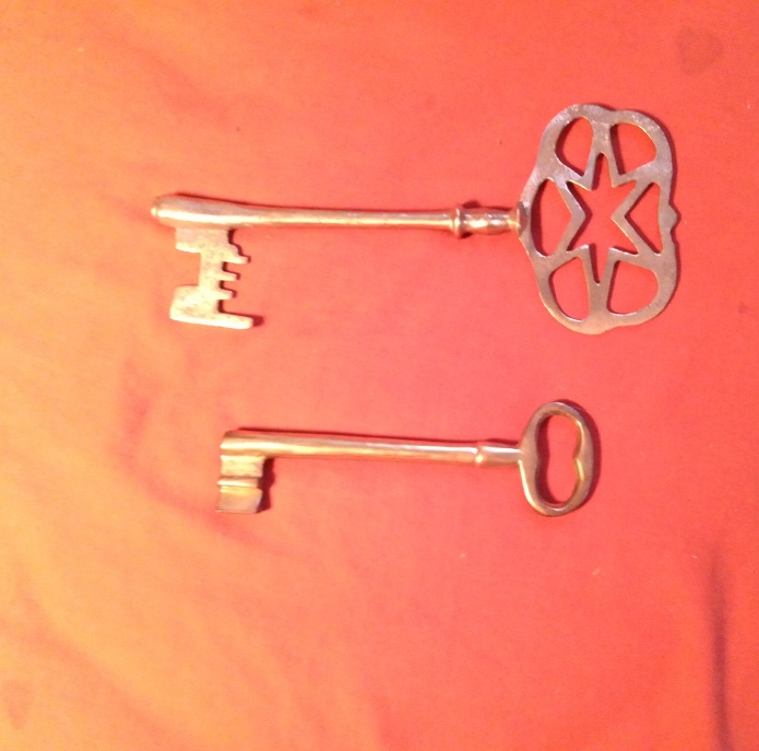 TWO BIG SKELETON KEYS