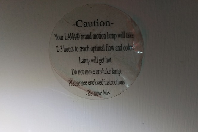 GLOBE WARNING STICKER