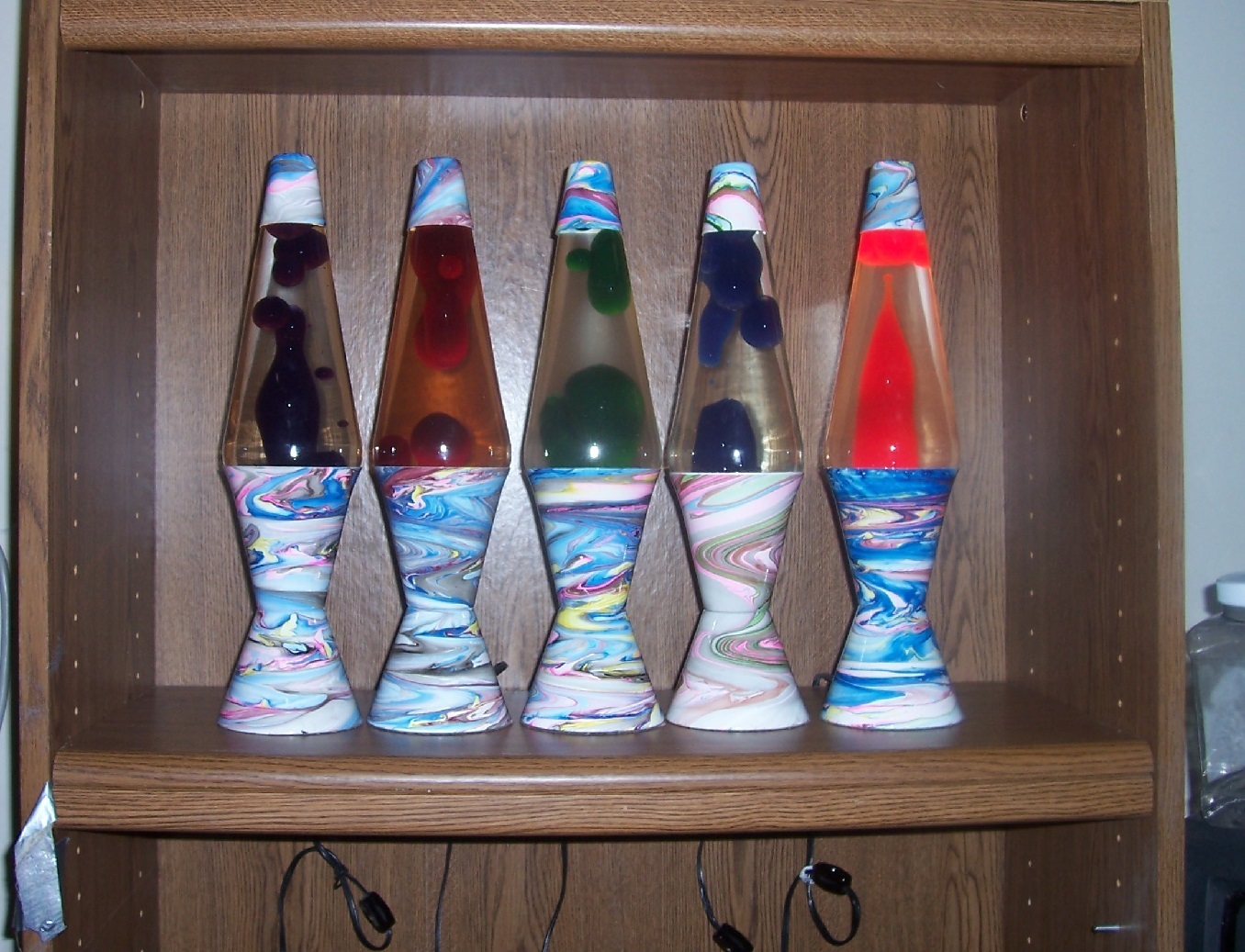 MULTI COLOR SWIRL LAVA LAMPS
