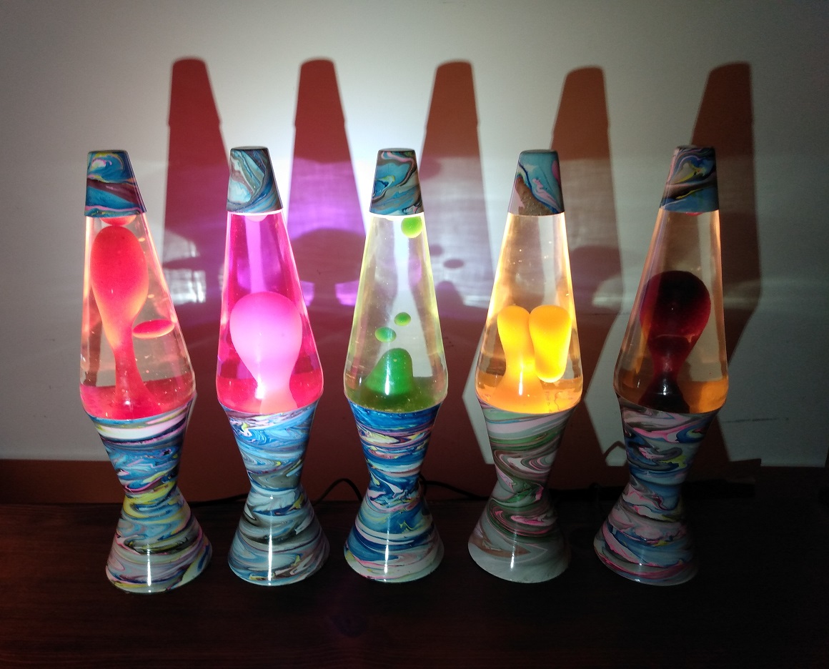 MULTI COLOR SWIRL LAVA LAMP