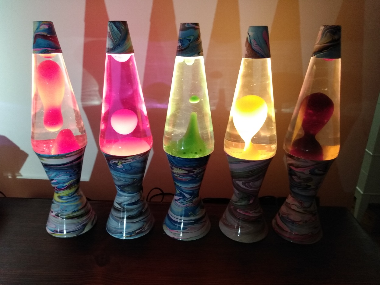 MULTI COLOR SWIRL LAVA LAMP