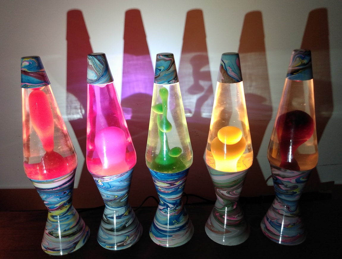 MULTI COLOR SWIRL LAVA LAMP