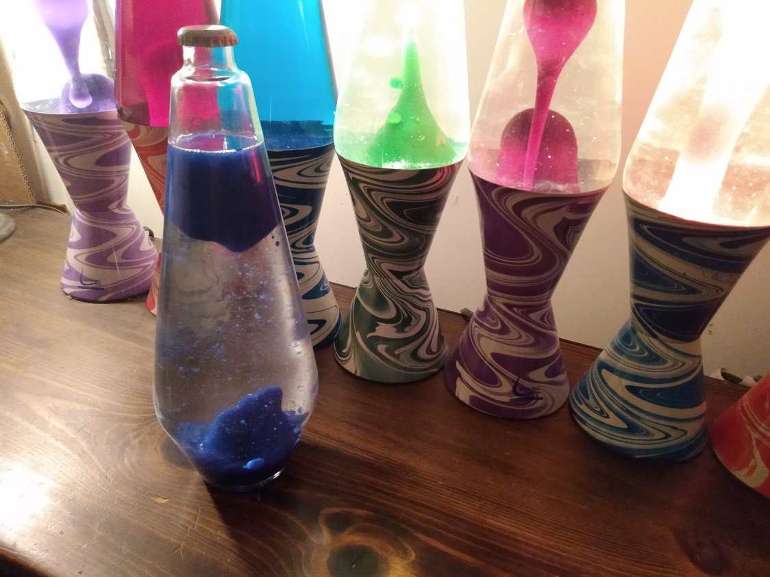 TEN PSYCHEDELIC SWIRL LAVA LAMPS