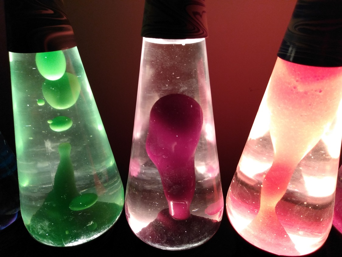 TEN PSYCHEDELIC SWIRL LAVA LAMPS