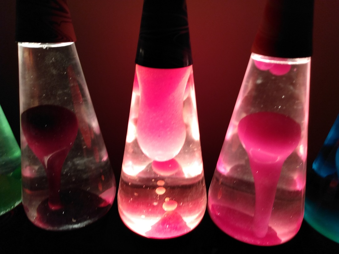 TEN PSYCHEDELIC SWIRL LAVA LAMPS