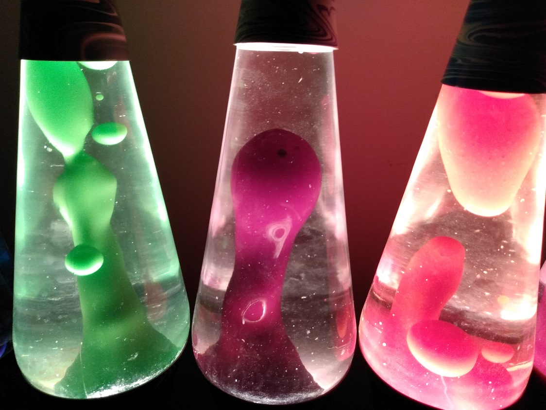 TEN PSYCHEDELIC SWIRL LAVA LAMPS