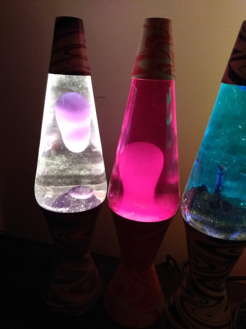 TEN PSYCHEDELIC SWIRL LAVA LAMPS