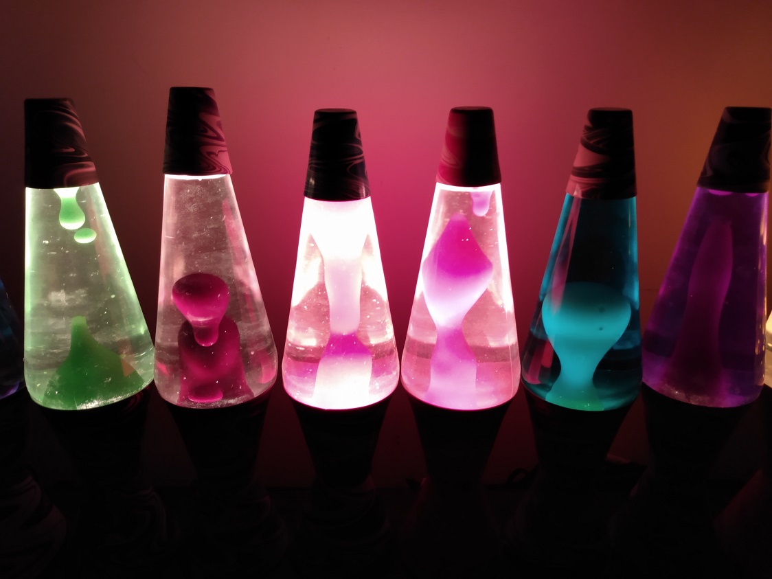 TEN PSYCHEDELIC SWIRL LAVA LAMPS