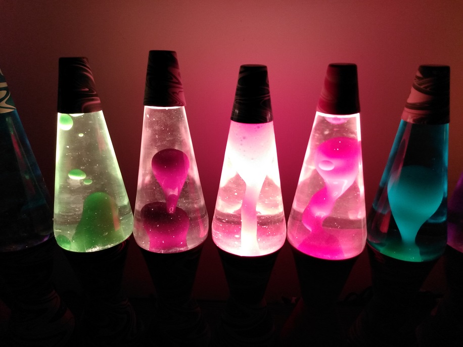 TEN PSYCHEDELIC SWIRL LAVA LAMPS