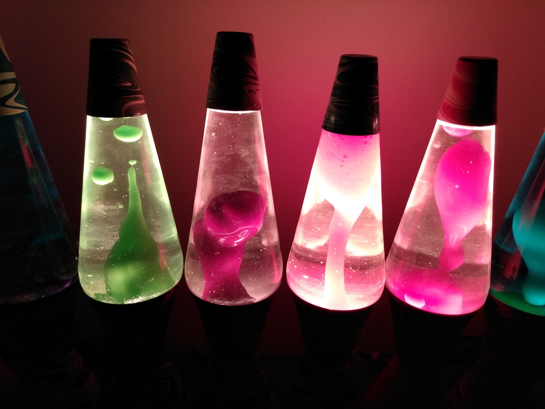 TEN PSYCHEDELIC SWIRL LAVA LAMPS