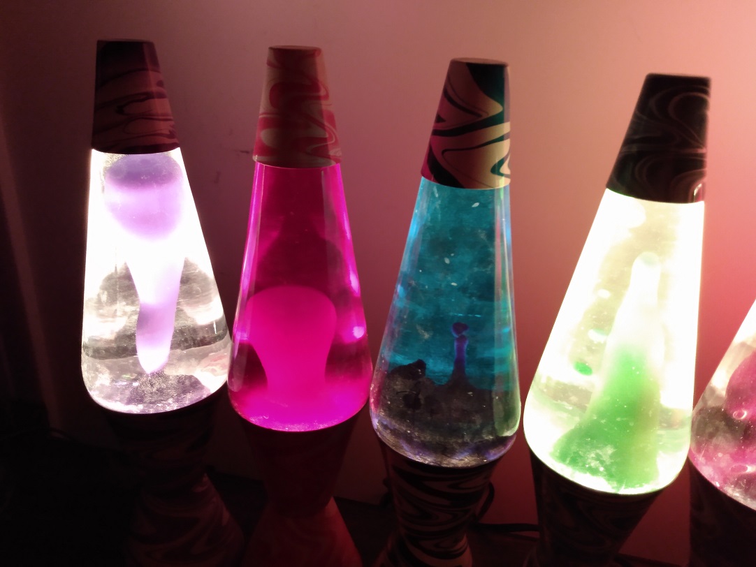 TEN PSYCHEDELIC SWIRL LAVA LAMPS