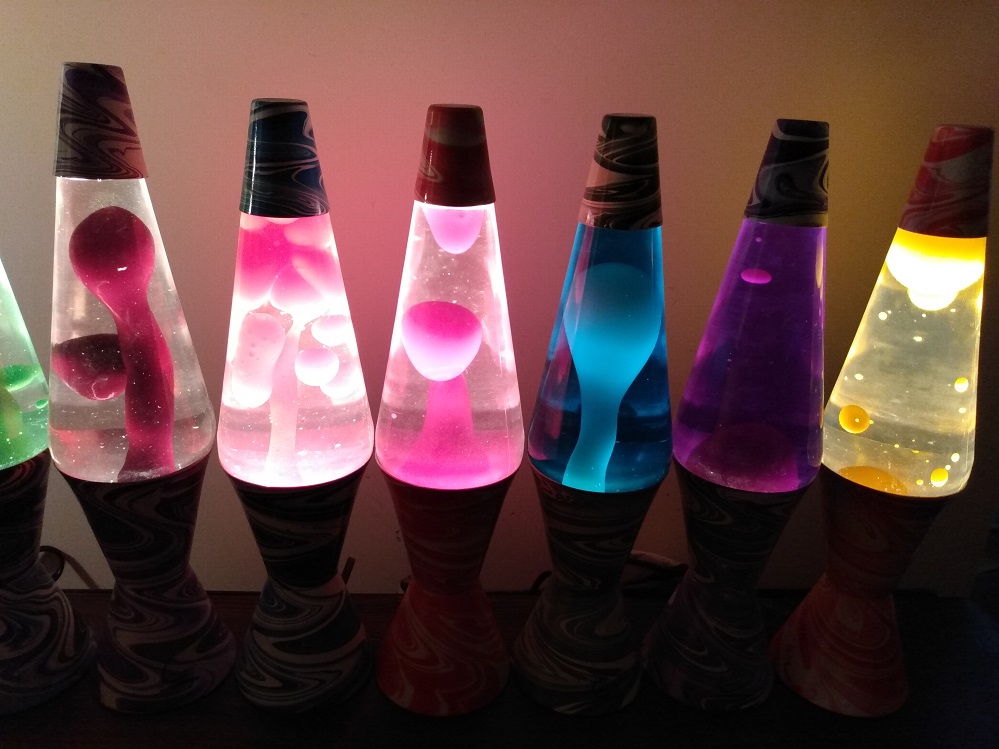 TEN PSYCHEDELIC SWIRL LAVA LAMPS