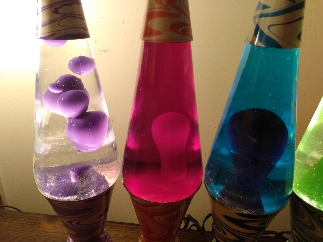 TEN PSYCHEDELIC SWIRL LAVA LAMPS
