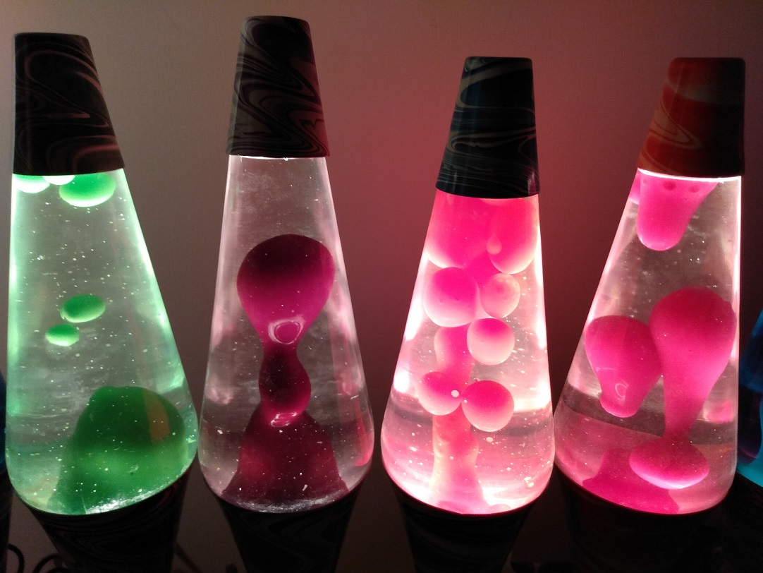TEN PSYCHEDELIC SWIRL LAVA LAMPS