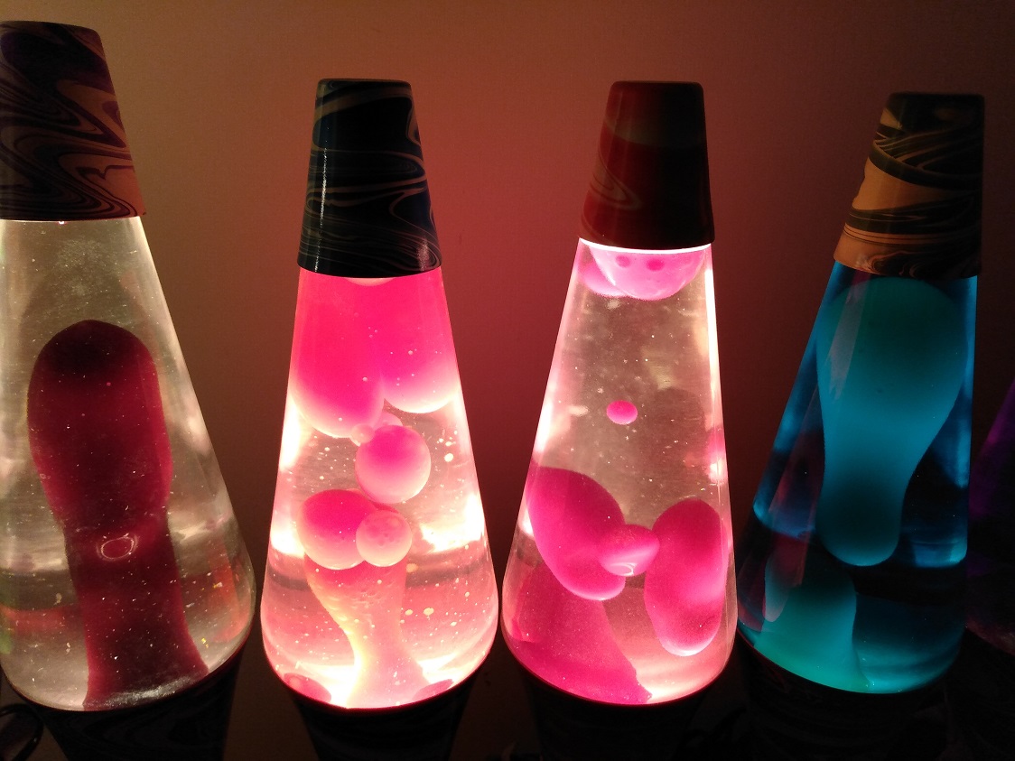 TEN PSYCHEDELIC SWIRL LAVA LAMPS
