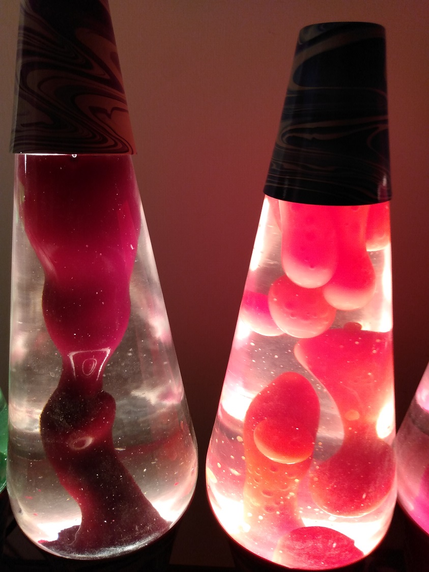 TEN PSYCHEDELIC SWIRL LAVA LAMPS