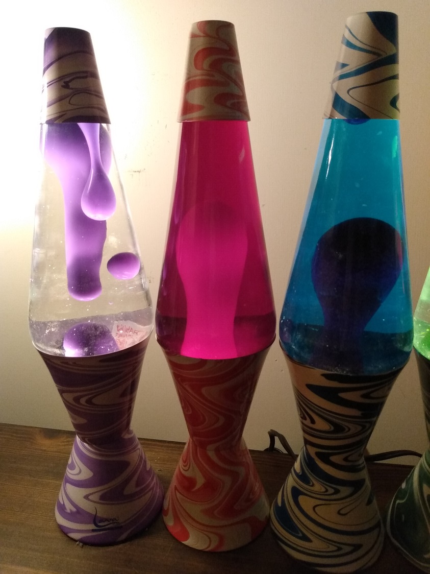 TEN PSYCHEDELIC SWIRL LAVA LAMPS