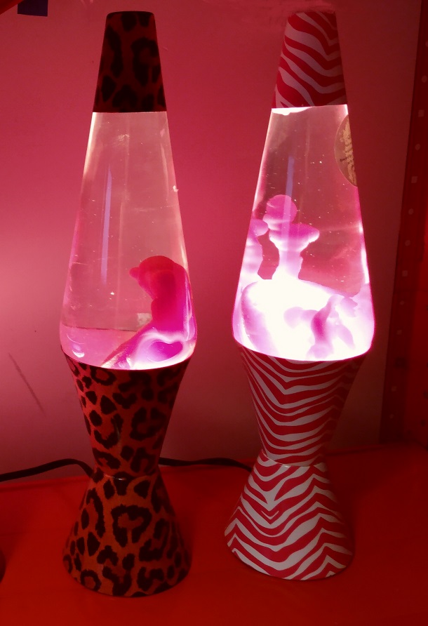 LEOPARD AND PINK ZEBRA LAVA LAMPS