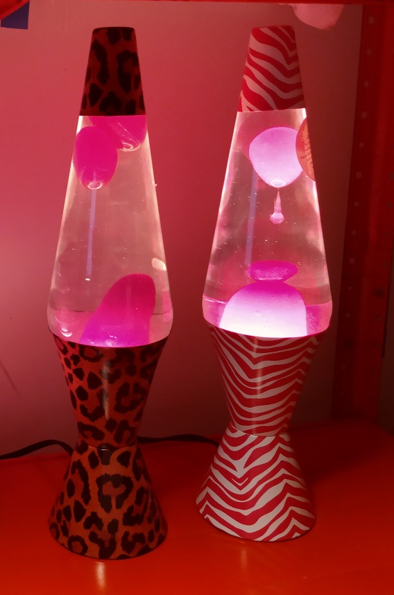 LEOPARD AND PINK ZEBRA LAVA LAMPS