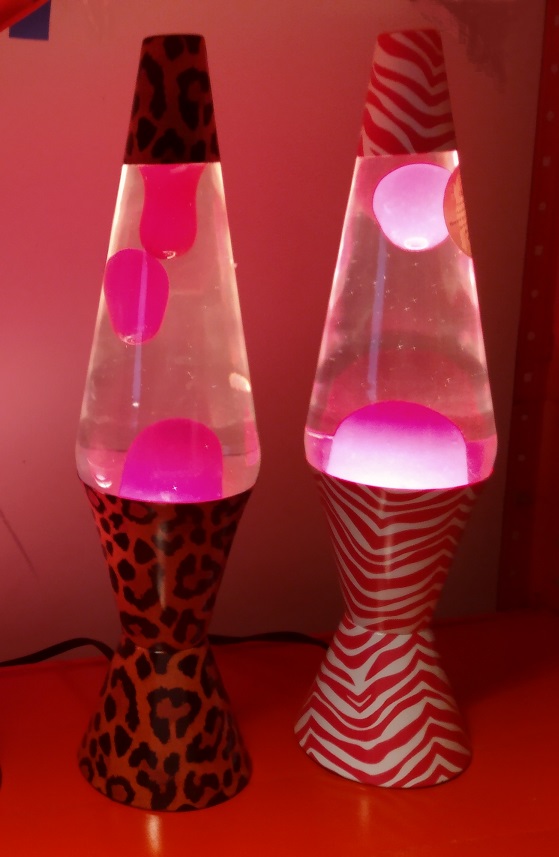 LEOPARD AND PINK ZEBRA LAVA LAMPS