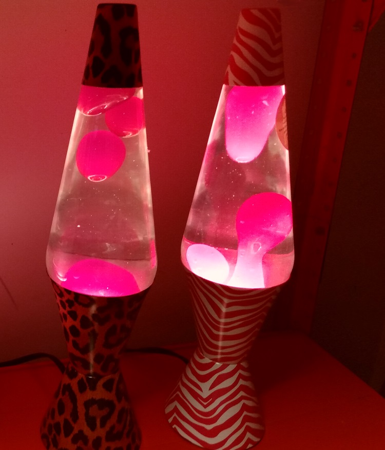 LEOPARD AND PINK ZEBRA LAVA LAMPS