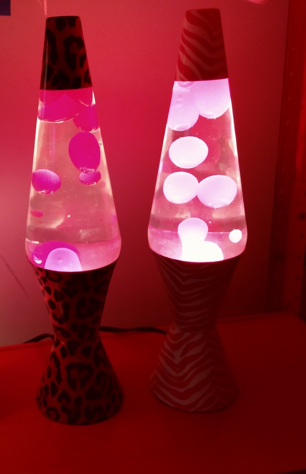 LEOPARD AND PINK ZEBRA LAVA LAMPS