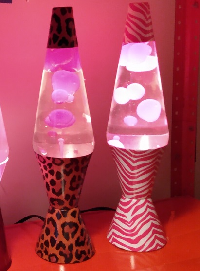 LEOPARD AND PINK ZEBRA LAVA LAMPS