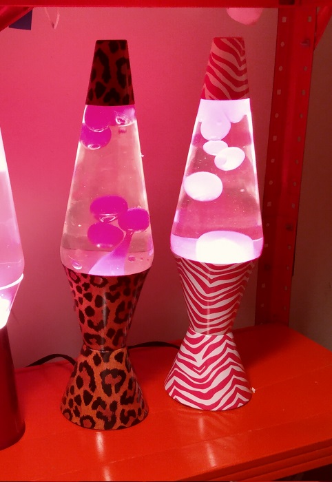 LEOPARD AND PINK ZEBRA LAVA LAMPS