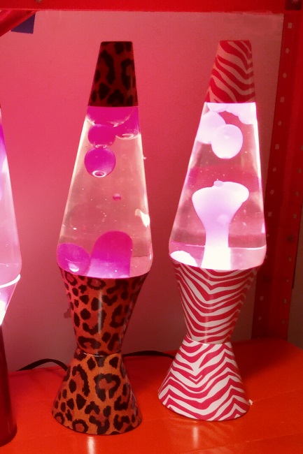 LEOPARD AND PINK ZEBRA LAVA LAMPS