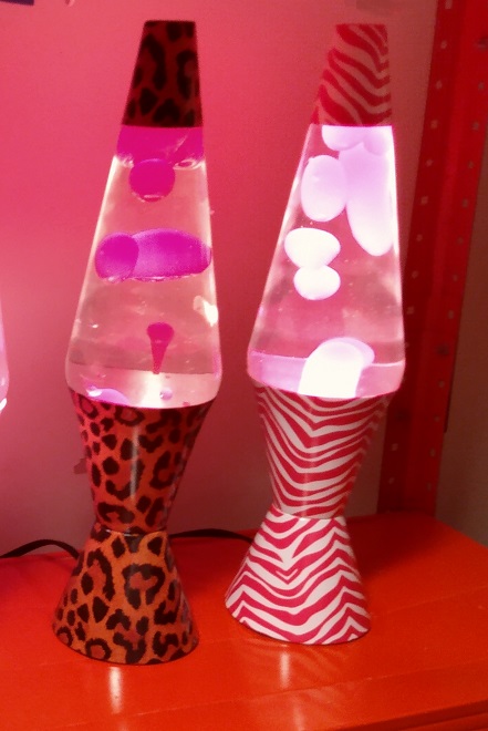 LEOPARD AND PINK ZEBRA LAVA LAMPS