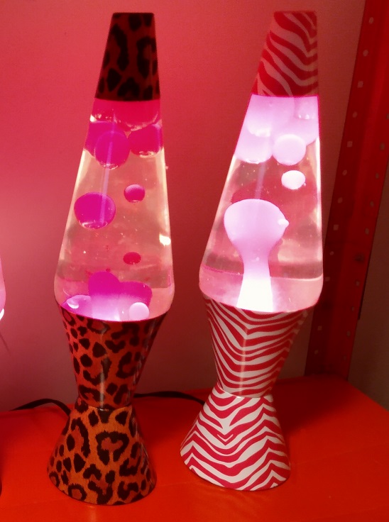 LEOPARD AND PINK ZEBRA LAVA LAMPS