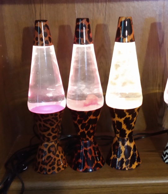 LEOPARD AND CHEETAHS LAVA LAMPS
