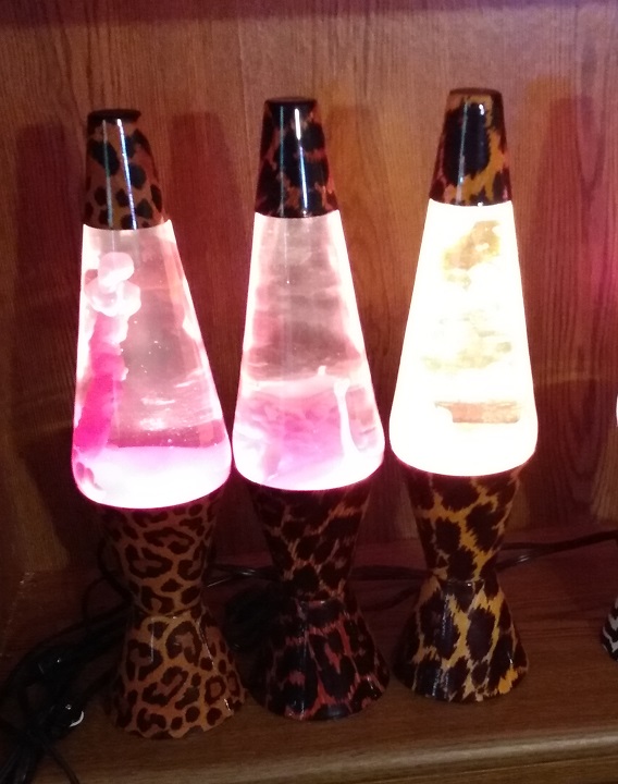 LEOPARD AND CHEETAHS LAVA LAMPS