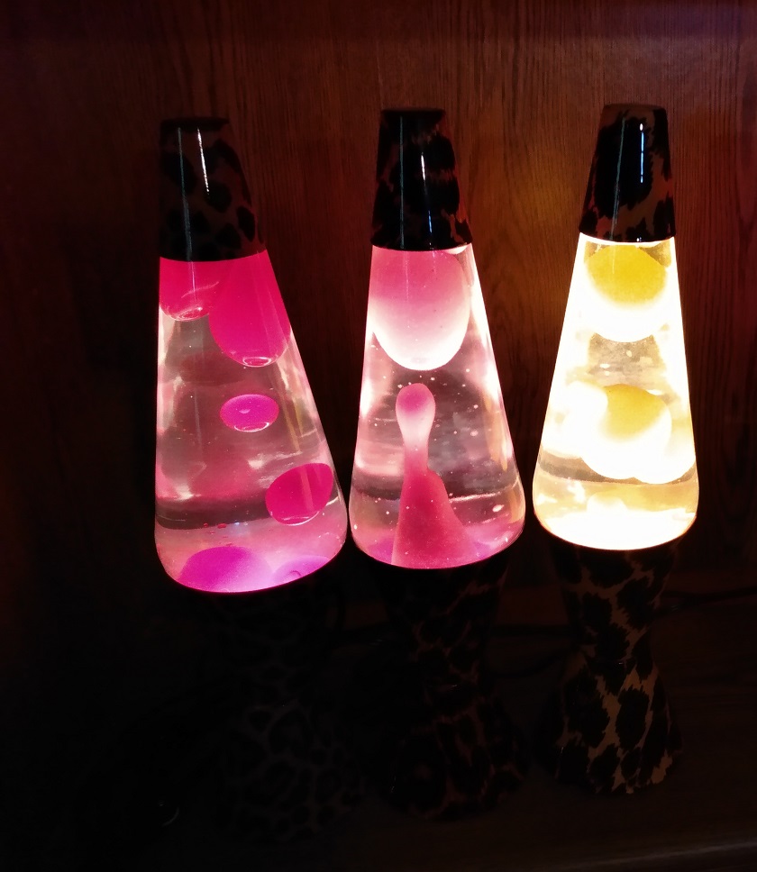LEOPARD AND CHEETAHS LAVA LAMPS