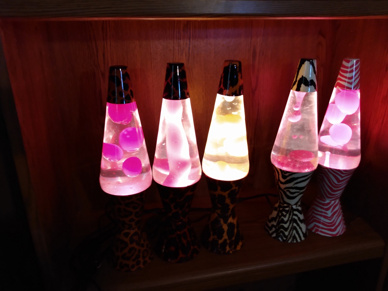 LEOPARD, CHEETAHS AND ZEBRAS LAVA LAMPS