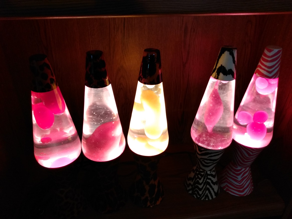 LEOPARD, CHEETAHS AND ZEBRAS LAVA LAMPS