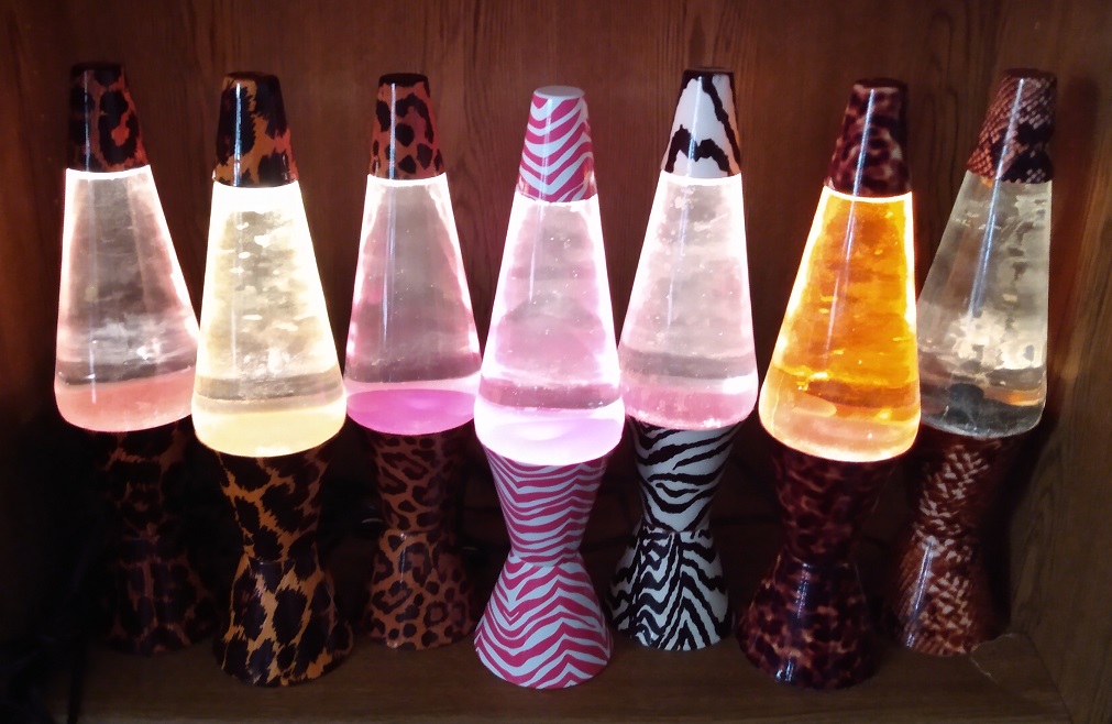 ALL SEVEN OF MY SAFARI LAVA LAMPS