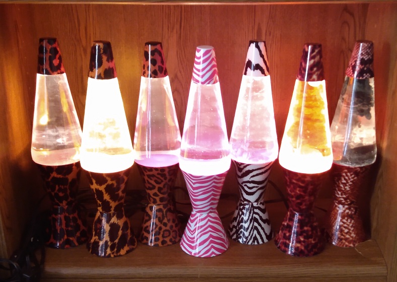 ALL SEVEN OF MY SAFARI LAVA LAMPS