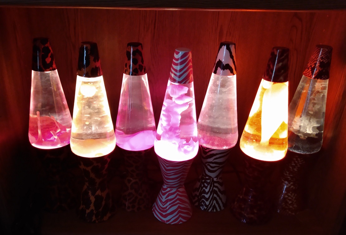 ALL SEVEN OF MY SAFARI LAVA LAMPS