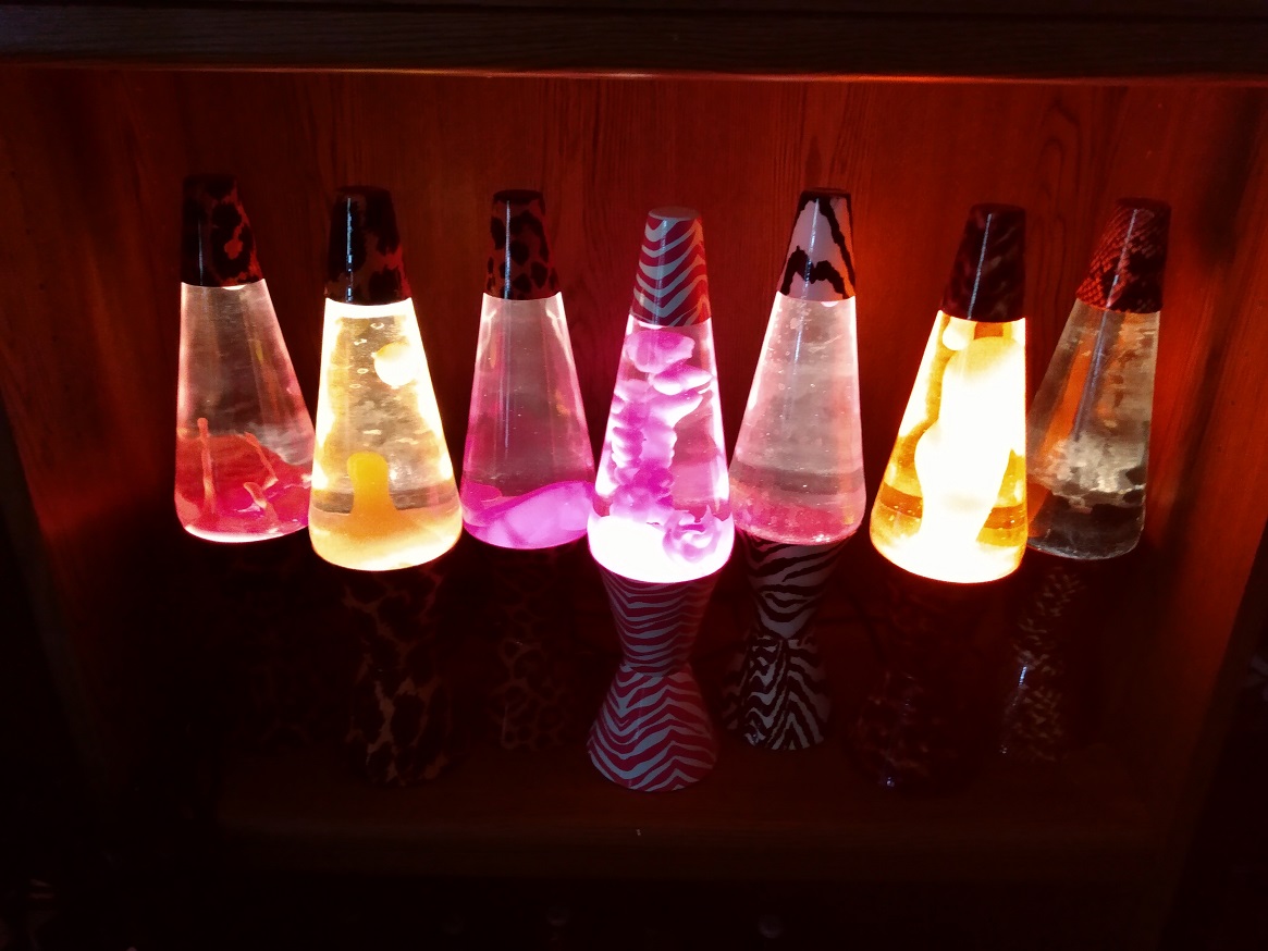 ALL SEVEN OF MY SAFARI LAVA LAMPS
