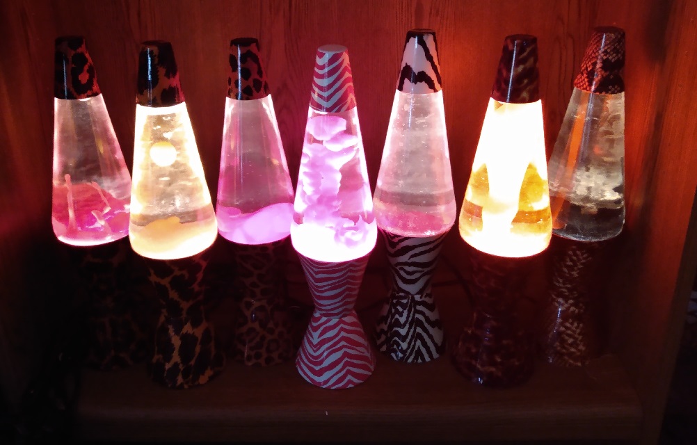 ALL SEVEN OF MY SAFARI LAVA LAMPS