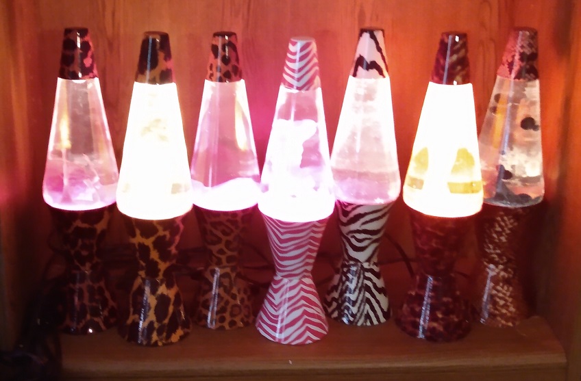 ALL SEVEN OF MY SAFARI LAVA LAMPS