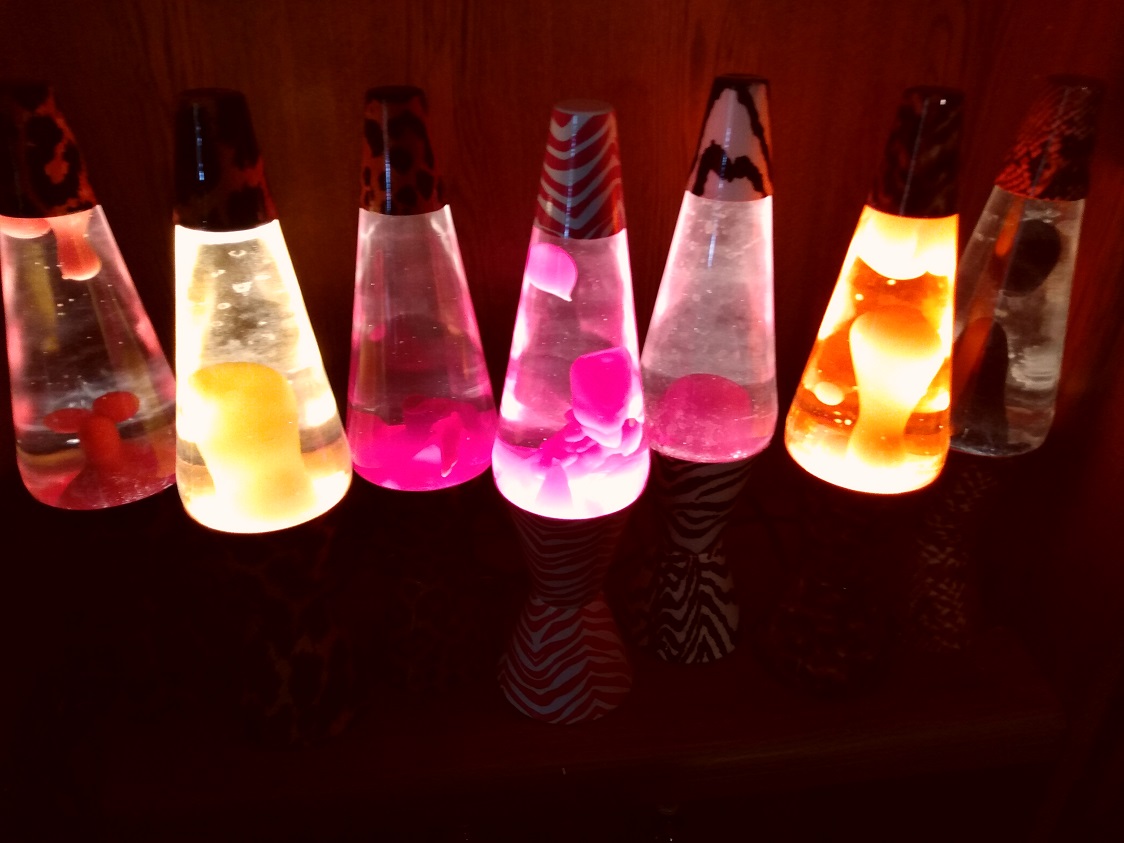 ALL SEVEN OF MY SAFARI LAVA LAMPS