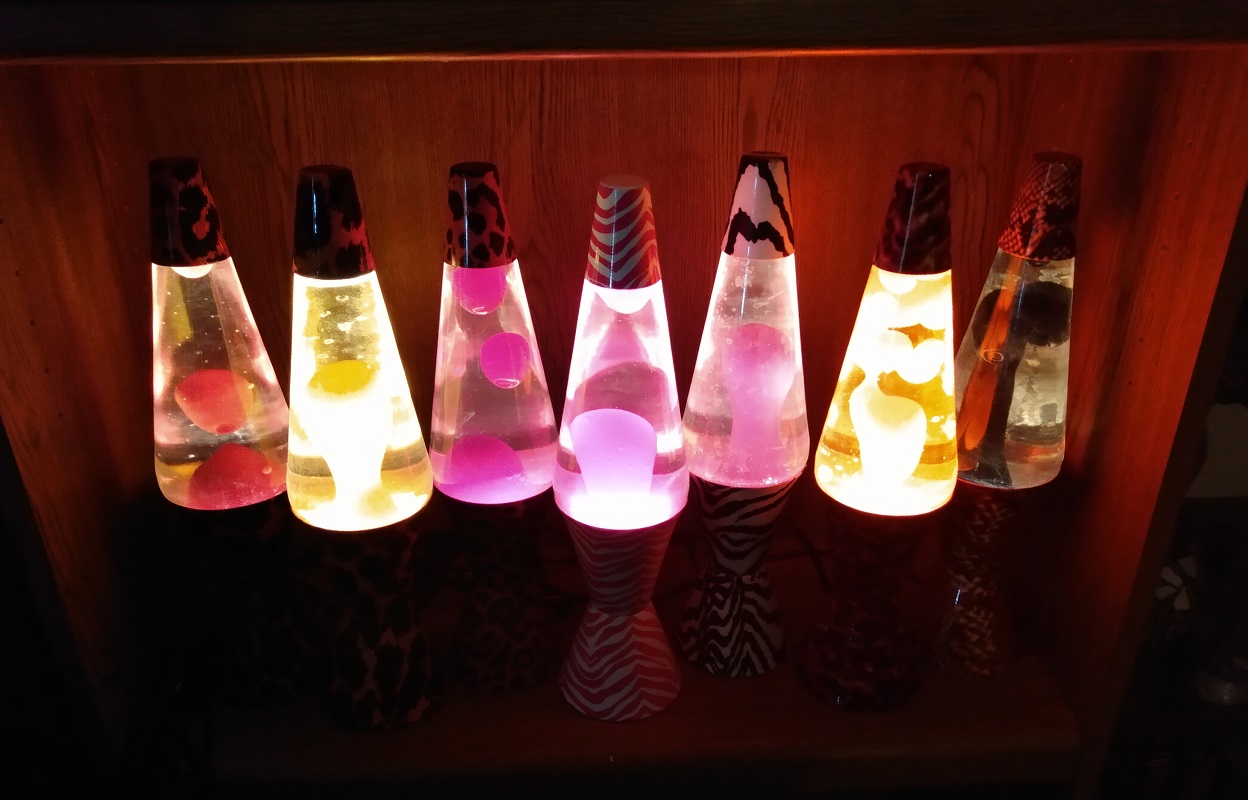 ALL SEVEN OF MY SAFARI LAVA LAMPS