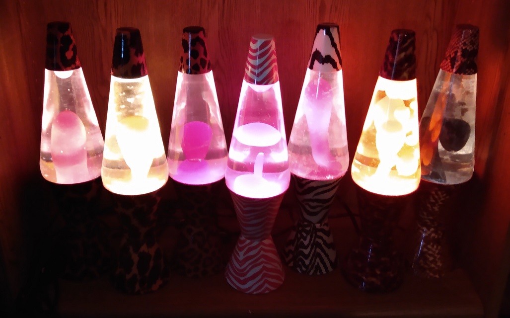 ALL SEVEN OF MY SAFARI LAVA LAMPS