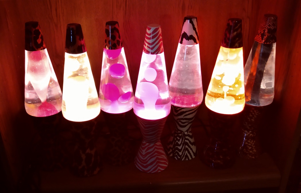 ALL SEVEN OF MY SAFARI LAVA LAMPS