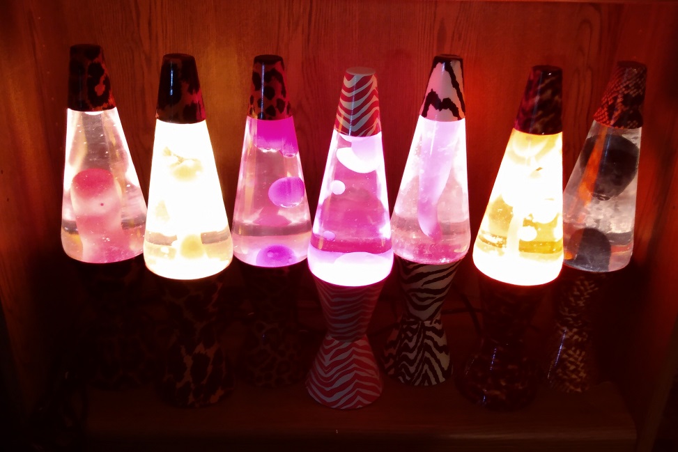 ALL SEVEN OF MY SAFARI LAVA LAMPS