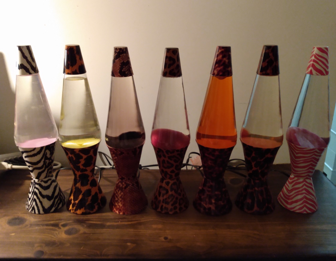 ALL SEVEN OF MY SAFARI LAVA LAMPS